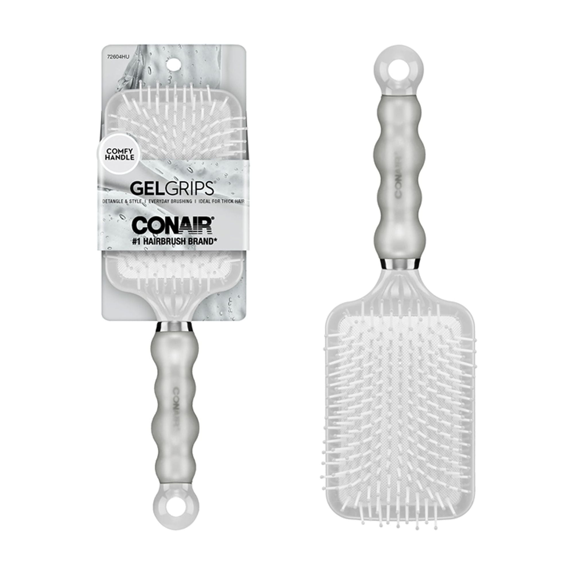 Conair Smooth & Effortless Ultra Paddle Hairbrush with Nylon Bristles and Comfy Handle - Image 3
