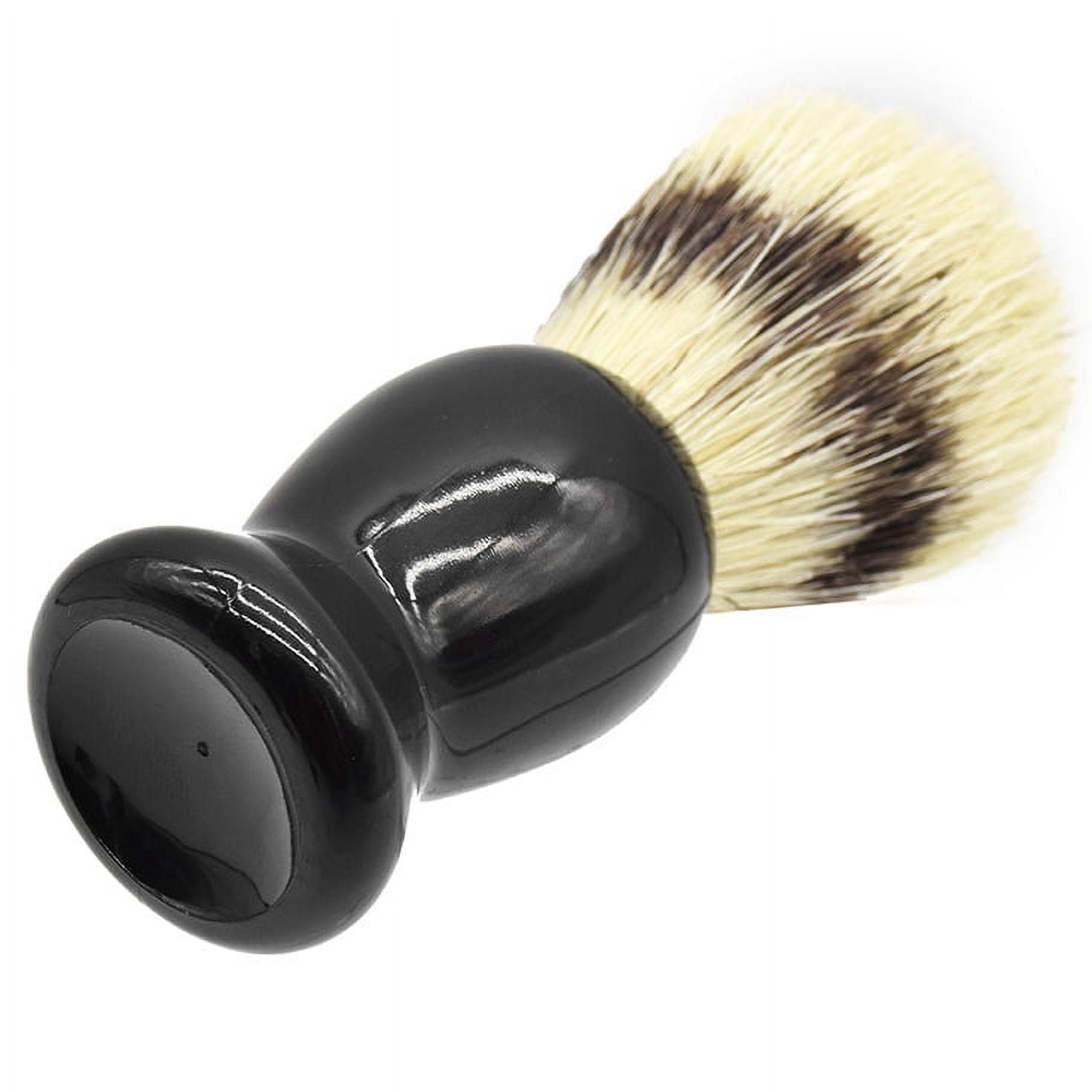 Wood Beard Brush Hairdresser Shaving Tool Men Mustache Comb Kit Shaving Stand Holder Set - Image 4