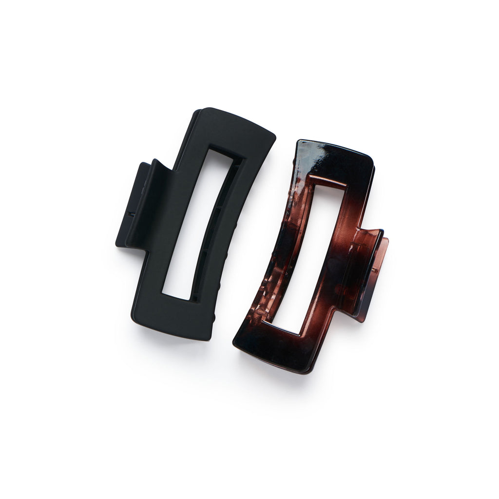 Gimme® Rectangle Claw Clip, Black Tortoise, 2 Count - Image 5