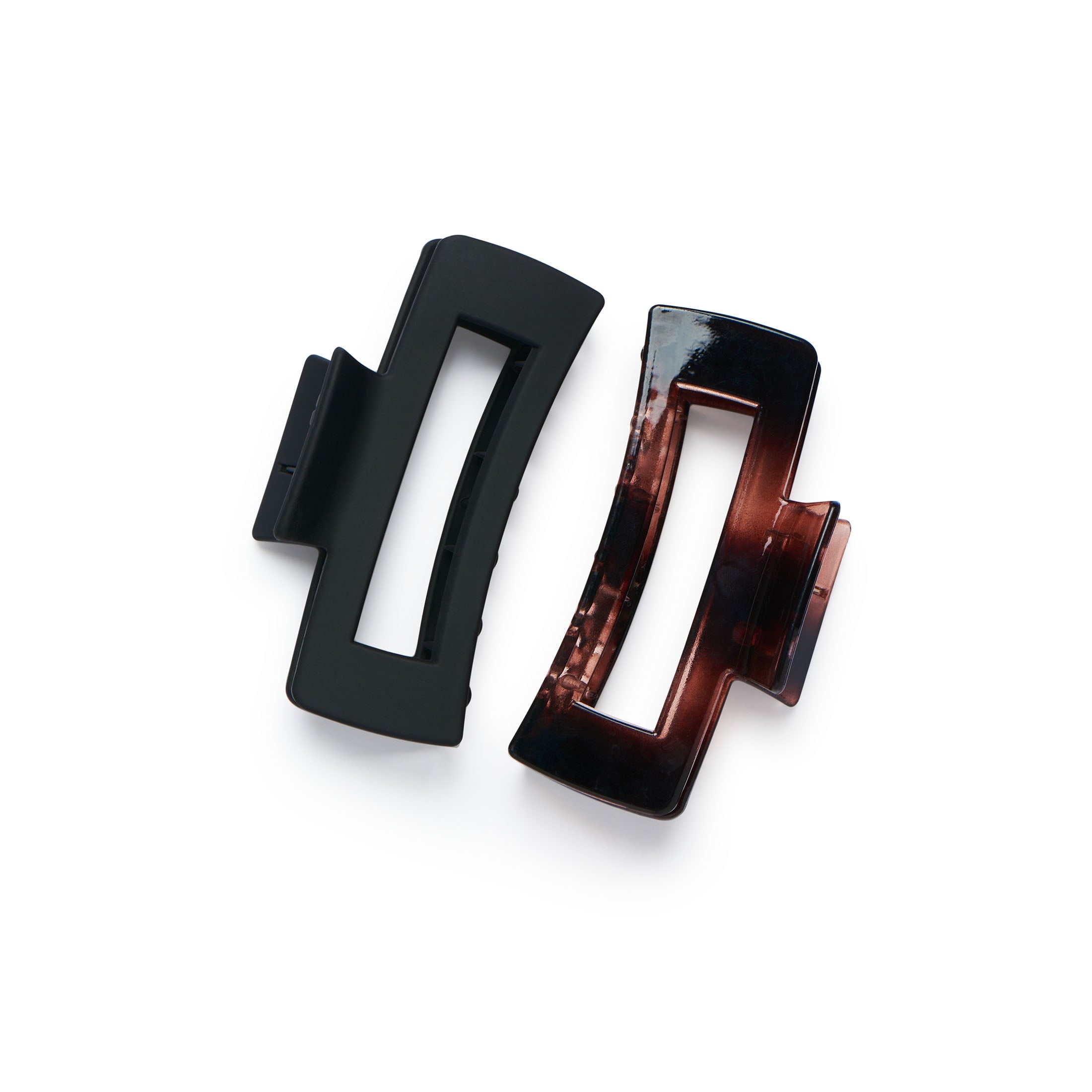 Gimme® Rectangle Claw Clip, Black Tortoise, 2 Count - Image 5