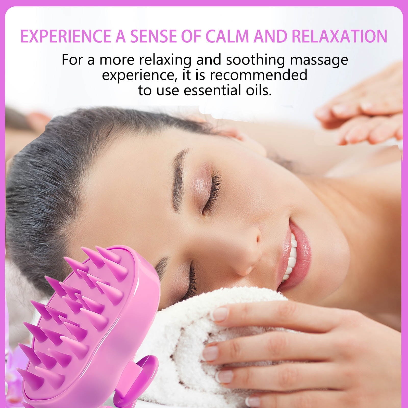 2-Pack Silicone Hair Scalp Massager Shampoo Brush, Multi-Use Comb for Head Massage & Bath, Improve Blood Circulation,... - Image 5
