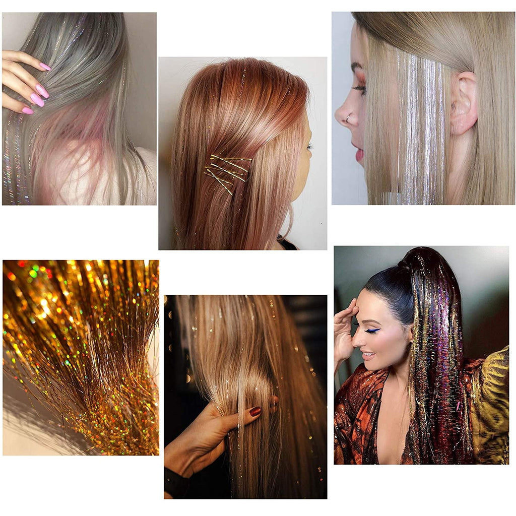With Tools 12 Colors Fairy Heat Resistant Glitter Kit 47 Inch Sparkling Shiny Extensions - Image 4