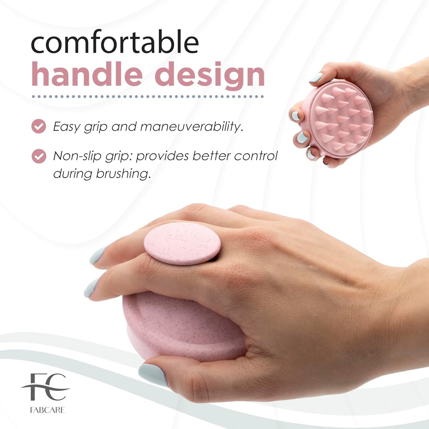 Scrubber and Brush for Dry and Wet . Silicone. Pink - Image 4
